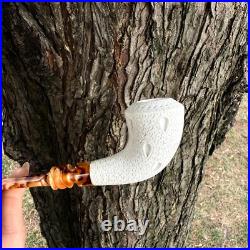 Meerschaum Pipe Stone Pipe Smoking Pipe Gift for Him Handmade Decorative