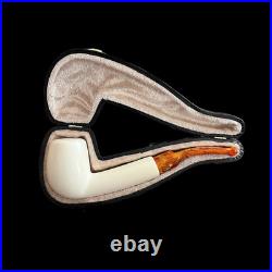Meerschaum Pipe handmade smoking tobacco pipe 9mm filter or standart unsmoked bl