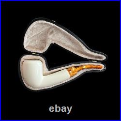 Meerschaum Pipe handmade smoking tobacco pipe 9mm filter or standart unsmoked bl