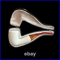 Meerschaum Pipe handmade smoking tobacco pipe 9mm filter or standart unsmoked bl