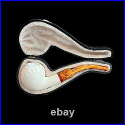 Meerschaum Pipe handmade smoking tobacco pipe unsmoked block meerschaum pipe wit