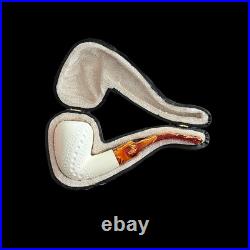 Meerschaum Pipe handmade smoking tobacco pipe unsmoked block meerschaum pipe wit
