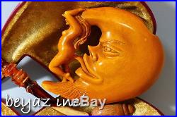 Moon And Lady Collectible Meerschaum Smoking Pipe Pfeife Pipa By Kenan