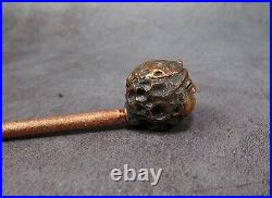 Moon Metal Pipe, Yokai, Bronze-Copper Smoking set, Spoon and Cleaning Tool