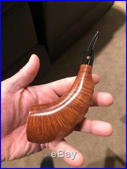 Moretti Pipes Collection Horn Tobacco Pipe (Unsmoked)