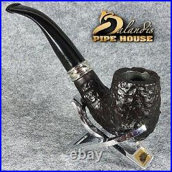 BALANDIS Exclusive Hand Made & Smooth Briar wood smoking pipe Bent SAUL NEGRAS