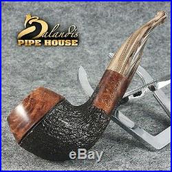 Mr. BALANDIS original Handmade Tobacco Briar wood smoking pipe MARCAN Nussbrown
