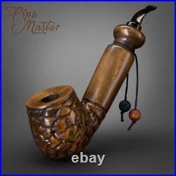 Mr. Brog HAND MADE WOODEN SMOKING EXTRA LARGE GIFT PIPE TOBACCO Qbryk Olive