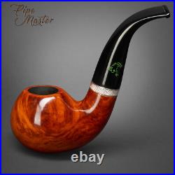 Mr. Brog HAND MADE WOODEN TOBACCO SMOKING PIPE 100 Frog Tik BRIAR + BOX
