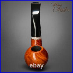 Mr. Brog HAND MADE WOODEN TOBACCO SMOKING PIPE 100 Frog Tik BRIAR + BOX