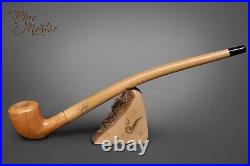 Mr. Brog WOODEN TOBACCO SMOKING PIPE Lotr Gandalf Hobbit 150 CHURCHWARDEN 14 Na