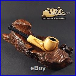 Mr. Brog original MINI smoking pipe nr 50 natural pattern HUANA OLIVE WOOD