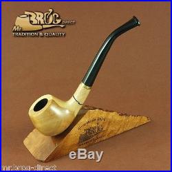 Mr. Brog original SMALL handmade smoking pipe nr. 29 natural bent stem CARO