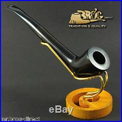 Mr. Brog original smoking pipe Indiana style shank JAZZ Black Hand made
