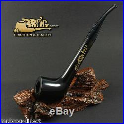 Mr. Brog original smoking pipe Indiana style shank JAZZ Black Hand made