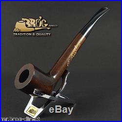 Mr. Brog original smoking pipe Indiana style shank JAZZ Brown Hand made