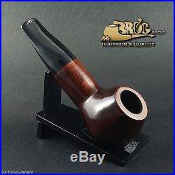 Mr. Brog original smoking pipe nr. 34 brown BULDOG HAND MADE Smooth classic