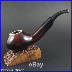Mr. Brog original smoking pipe nr. 48 BROWN SW white ring CHOCHLA HAND MADE