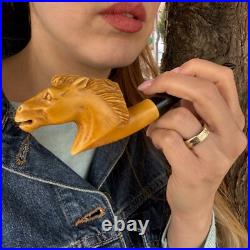 Mustang Meerschaum Pipe Stone PipeSmoking Pipe Gift for Him Valentine's Gift