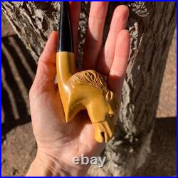 Mustang Meerschaum Pipe Stone PipeSmoking Pipe Gift for Him Valentine's Gift