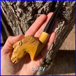 Mustang Meerschaum Pipe Stone PipeSmoking Pipe Gift for Him Valentine's Gift