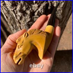 Mustang Meerschaum Pipe Stone PipeSmoking Pipe Gift for Him Valentine's Gift
