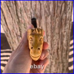 Mustang Meerschaum Pipe Stone PipeSmoking Pipe Gift for Him Valentine's Gift