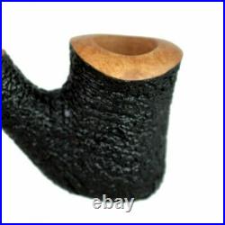 NAIF high quality handmade hourglass shape bent rustic tobacco smoking pipe