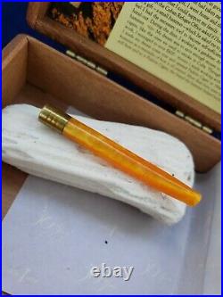 NEVER SMOKED Antique Smoking Pipe Orange Cigarette Cheroot Cigar Holder Turkey
