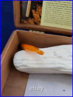 NEVER SMOKED Antique Smoking Pipe Orange Cigarette Cheroot Cigar Holder Turkey