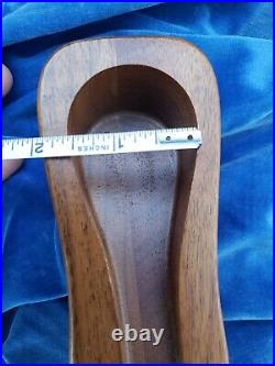 NEVER USED Antique Decatur Industries Inc. Deco Smoking Pipe Rest Walnut USA