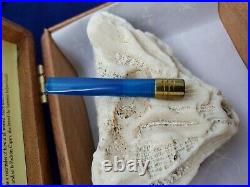 NEVER USED Unique Antique Smoking Pipe Blue Cigarette Holder Made in Turkey RARE