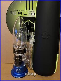 NEW BLUE 13.75 Caliber American Made USA Thick Glass Water Tobacco Pipe