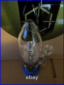 NEW BLUE 13.75 Caliber American Made USA Thick Glass Water Tobacco Pipe