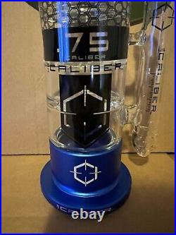 NEW BLUE 13.75 Caliber American Made USA Thick Glass Water Tobacco Pipe