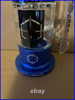 NEW BLUE 13.75 Caliber American Made USA Thick Glass Water Tobacco Pipe