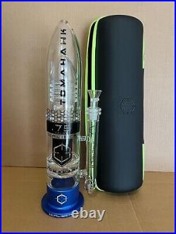 NEW BLUE 16 Caliber Tomahawk American Made USA Thick Glass Water Tobacco Pipe