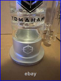 NEW Caliber 16 Glass Bong Water Pipe Hookah USA Made SILVER Smoking Piece Thick