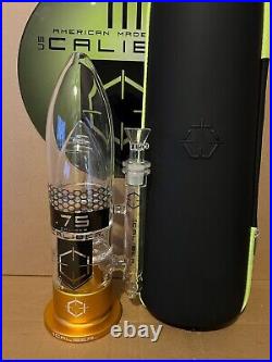 NEW GOLD 13.75 Caliber American Made USA Thick Glass Water Tobacco Pipe