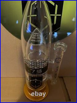 NEW GOLD 13.75 Caliber American Made USA Thick Glass Water Tobacco Pipe