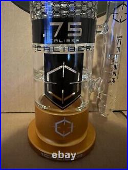 NEW GOLD 13.75 Caliber American Made USA Thick Glass Water Tobacco Pipe