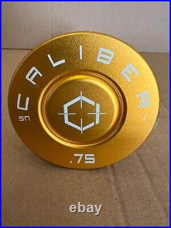NEW GOLD 13.75 Caliber American Made USA Thick Glass Water Tobacco Pipe