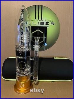 NEW GOLD 16 Caliber Tomahawk American Made USA Thick Glass Water Tobacco Pipe