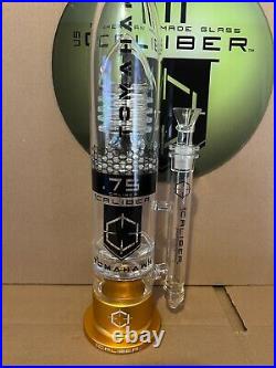 NEW GOLD 16 Caliber Tomahawk American Made USA Thick Glass Water Tobacco Pipe
