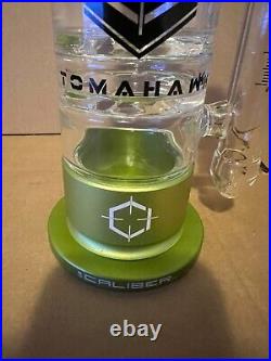 NEW GREEN 16 Caliber Tomahawk American Made Thick Glass Water Tobacco Pipe