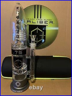 NEW GUNMETAL 16 Caliber Tomahawk American Made Glass Water Tobacco Pipe
