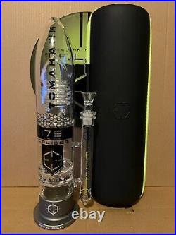 NEW GUNMETAL 16 Caliber Tomahawk American Made Glass Water Tobacco Pipe