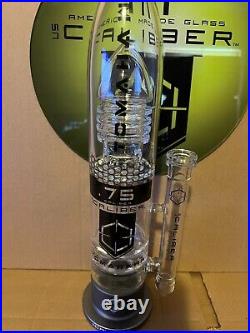 NEW GUNMETAL 16 Caliber Tomahawk American Made Glass Water Tobacco Pipe
