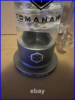 NEW GUNMETAL 16 Caliber Tomahawk American Made Glass Water Tobacco Pipe