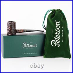 NEW Peterson Pipes Aran Rusticated 701 Poker Sitting Tobacco Pipe, 3mm Fishtail